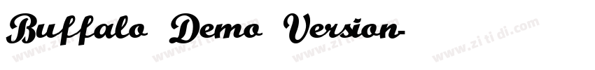 Buffalo Demo Version字体转换